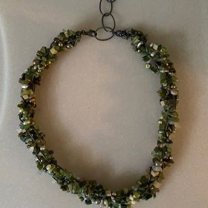 Beaded Green Necklace